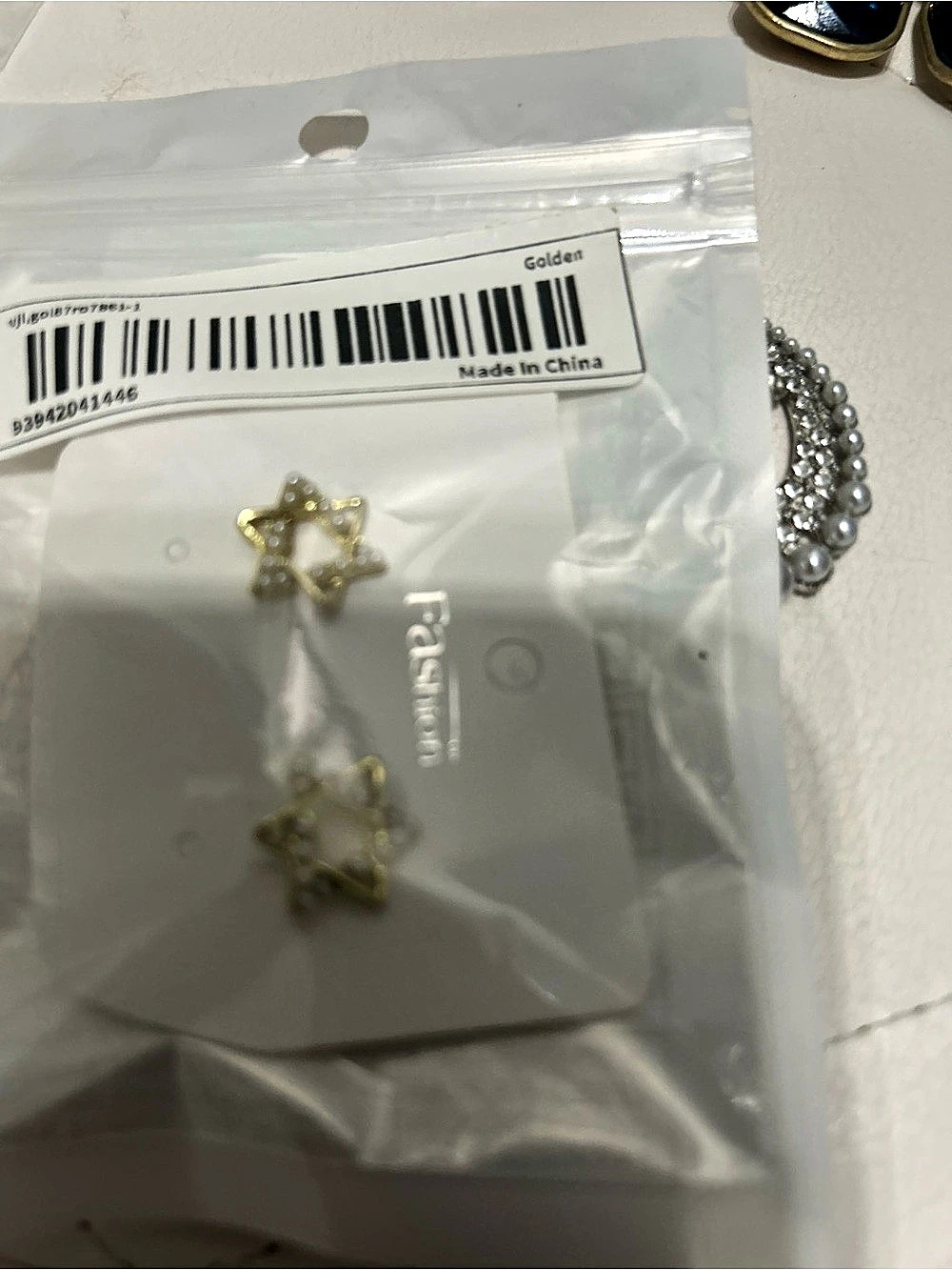 Gold Star Earrings NWT